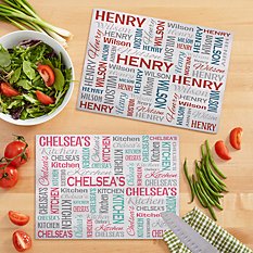 You Name It! Signature Glass Cutting Board